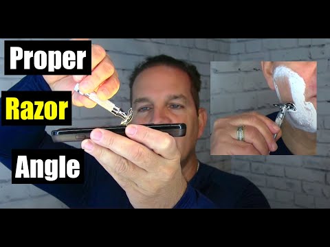 The Proper Razor Angle for Safety Razor Shaving #shaving #razor #skincare #mensgrooming #howto