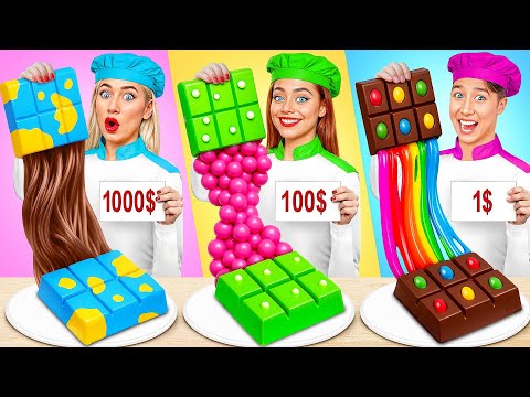 1$ vs 100$ vs 1000$ Cooking Challenge | Funny Food Challenges by Multi DO