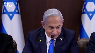 דברי ראש הממשלה נתניהו בפתח ישיבת הממשלה השבועית (עדכוני משרד ראש הממשלה) - התמונה מוצגת ישירות מתוך אתר האינטרנט יוטיוב. זכויות היוצרים בתמונה שייכות ליוצרה. קישור קרדיט למקור התוכן נמצא בתוך דף הסרטון