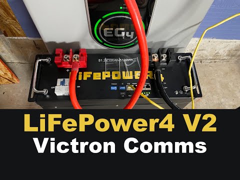 EG4-LifePower4 V2 Lithium Battery BMS communications with Victron Multiplus Cerbo