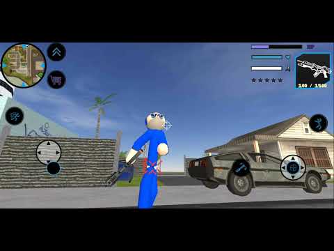 US Police Ninja Stickman Rope Hero Gangstar Crime Simulator | Android/iOS | Gameplay | HD