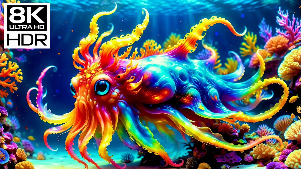 🐚 8K HDR Coral Reefs: Gentle Ocean Flow & Soothing Piano for Relaxation