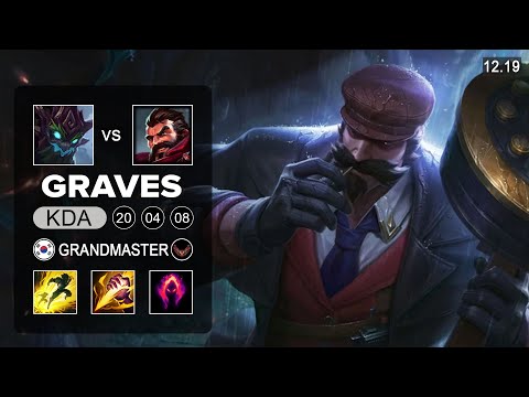 Graves vs Maokai Jungle - KR Challenger - Patch 12.19 Season 12