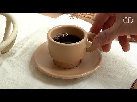 도자기 에스프레소 잔 만들기 : Making a ceramic espresso cup [ONDO STUDIO]