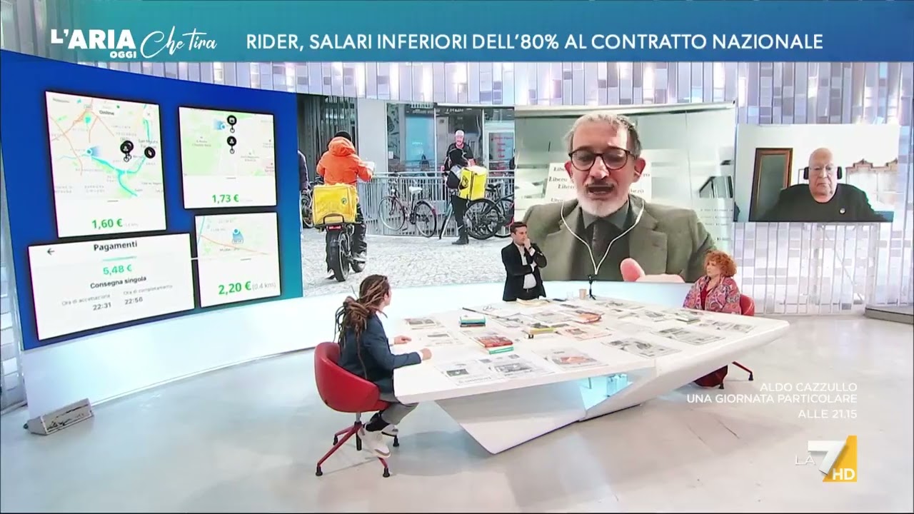 Salari inferiori dell'80%, Pietro Senaldi: "La questione dei rider è piuttosto vergognosa in ...