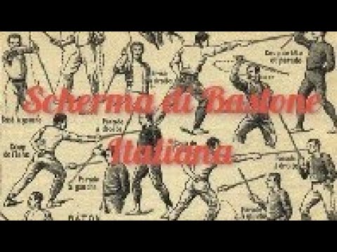 Scherma di bastone italiana base dei colpi