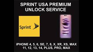 Sprint USA Premium Unlock Service, For iPhone All Models