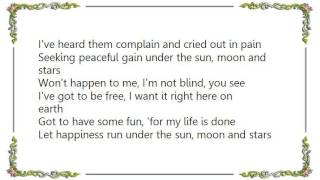 Jimmy Cliff - Under the Sun Moon and Stars Lyrics