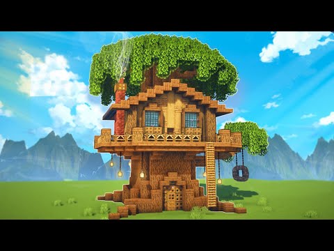 Build the Ultimate Treehouse in Minecraft! Easy Tutorial!