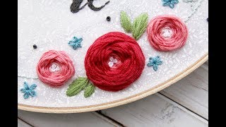 Woven Roses Embroidery Stitch Tutorial