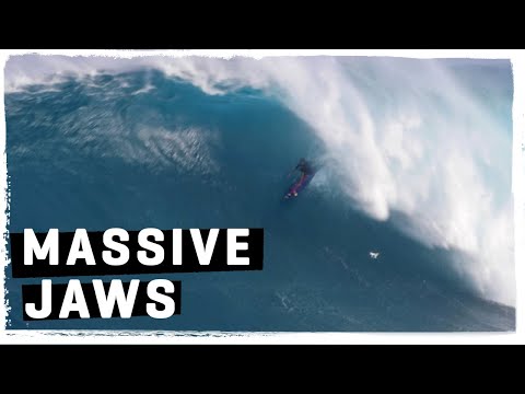 MASSIVE JAWS RAW FOOTAGE!! Opening Day of 20/21 Big Wave Season at Peah'i