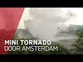 Compilatie: Windhoos raast over de stad