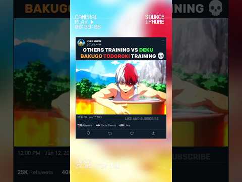 Others Training Vs DEKU Training 🤯✨|  MY hero academia 🥶☠️ #myheroacademia #mha #bnha #amv #anime