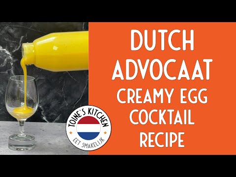 How to Make Classic Dutch Advocaat - Creamy Egg Cocktail | Toine’s Kitchen
