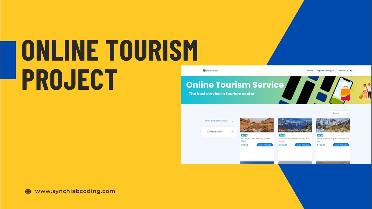 Online Tourism System Project Using PHP and MySQL | Tour & Travel Booking Project