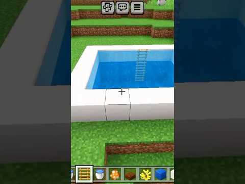 "EPIC Swimming Pool Build in Minecraft! Watch Now!" #minecraft #shorts #trending