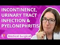 Incontinence, Urinary Tract Infection & Pyelonephritis - Medical-Surgical - Renal: | @LevelUpRN