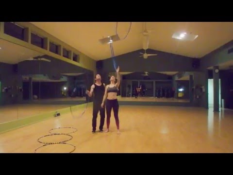 Partner Hoop juggling