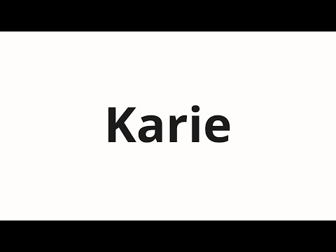 How to pronounce Karie | Карие (Brown in Russian)