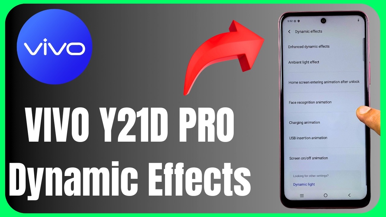 ✨ Vivo Y21D Dynamic Effects 😱📱 | Customize Animation Effects Easily! 🔥
