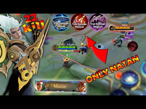 BROKEN DAMAGE !! Only NATAN Can Use 3 True Damage ! 🔥 BUILD TOP 1 GLOBAL NATAN - MLBB