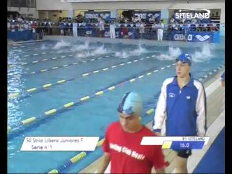 Serie 1 dei 50 Stile Libero Juniores Femmine   Meeting di Ha
