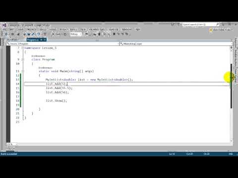 Advanced C#: Lesson 5 - Generics