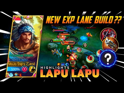 LAPU LAPU NEW SECRET EXP LANE BUILD | INSANE DAMAGE AND SKILL COMBO | MLBB.