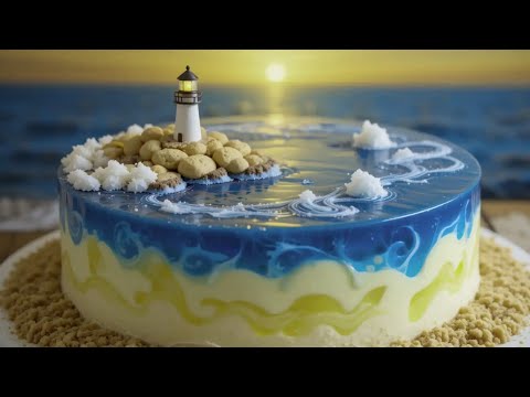 Tiny Worlds Hidden Inside Cakes 😍”