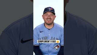 Compliment a Bud! Your Toronto Blue Jays compliment each other ???? #MLB #Toronto #BlueJays