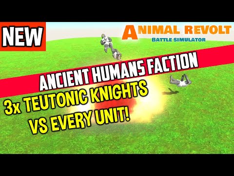 NEW! 3x Teutonic Knights vs Every Unit | Animal Revolt Battle Simulator