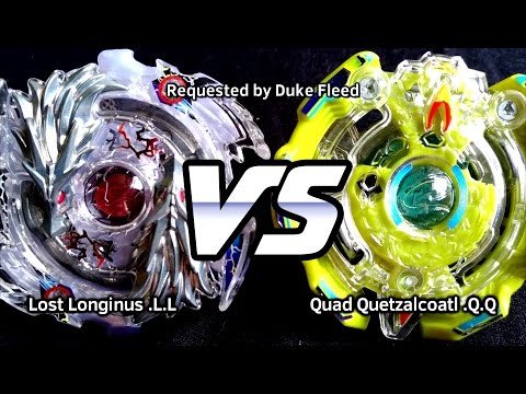 Lost Longinus .L.L vs Quad Quetzalcoatl .Q.Q - BATALHA BEYBLADE BURST! ベイブレードバースト