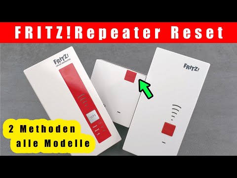 Fritz Repeater zurücksetzen (Reset) – Werkseinstellungen laden | 1700, 2400, 1750E, 1200AX, etc.