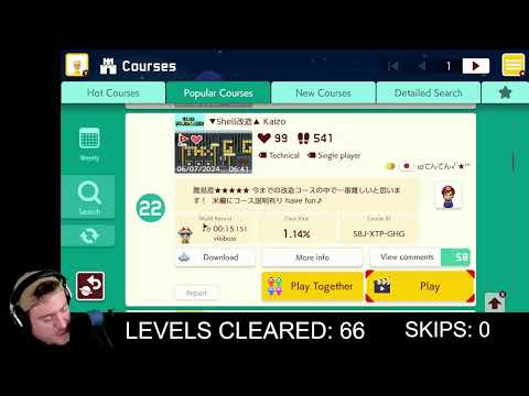 99% No-Skip Endless Expert (16 Lives 45 Clears) Family Friendly Super Mario Maker 2 | Nintendo Sw…