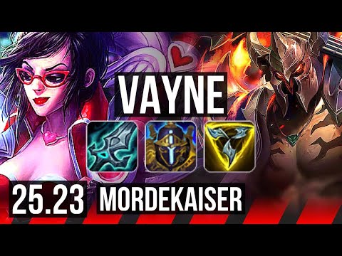 VAYNE vs MORDEKAISER (TOP) | 48k DMG, Dominating | KR Master | 25.23