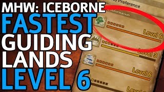 The FASTEST Way to Level Up the Guiding Lands! - MHW: Iceborne