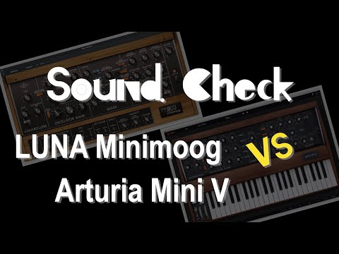 LUNA Minimoog vs Arturia Mini V 音色比較