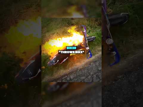 Bike Suddenly Caught On Fire During The Ride 😳😱