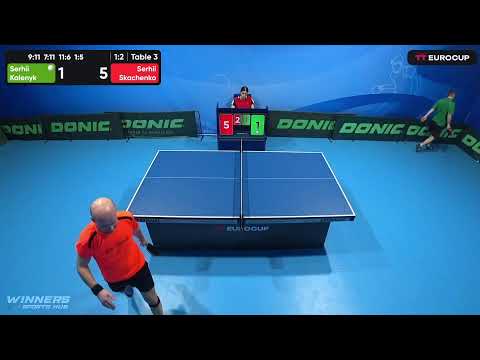 13:15 Serhii Kalenyk 1 - 3 Serhii Skachenko 30.04.2023 TT Euro.Cup Ukraine Master. Table 3