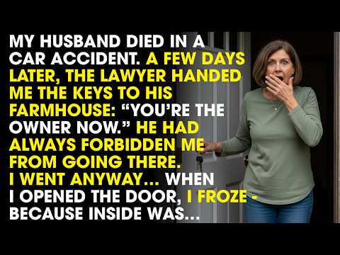 After my husband's funeral, I visited his forbidden farmhouse—what I saw there completely froze me..