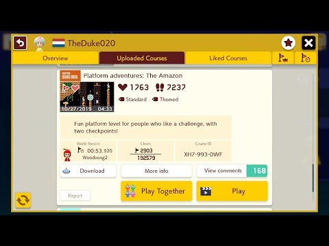 Mario Maker 2: Platform Adventures: The Amazon @TheDuke020