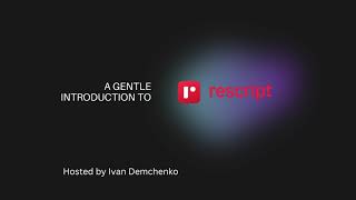 Download the video "Rescript course, episode 2: starting a #rescript project from scratch"