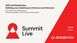 SAP and Databricks: Building Your Lakehouse Reference Architecture