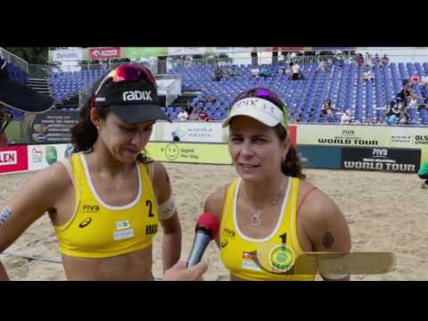 Talita & Larissa interviewed after their semi-final win in Olsztyn Saturday