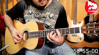 Video thumbnail for Акустическая гитара ARIA AP-STD-II N by PopMusicRu
