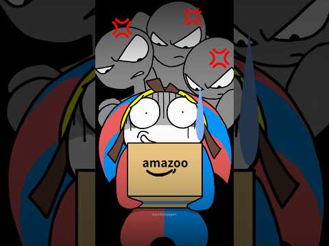 JAX kindness warmed my heart😊Little Pomni x Jax Friendship Animation #relatable #cute #friendship