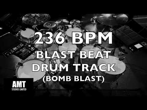 236 BPM BLAST BEAT DRUM TRACK (BOMB BLAST)