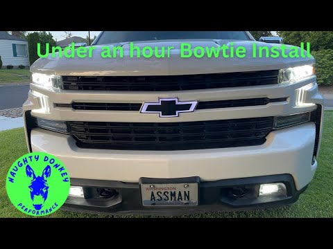 How to install the Illuminated bow tie the easy way in less than an hour on a 2019-23 Silverado