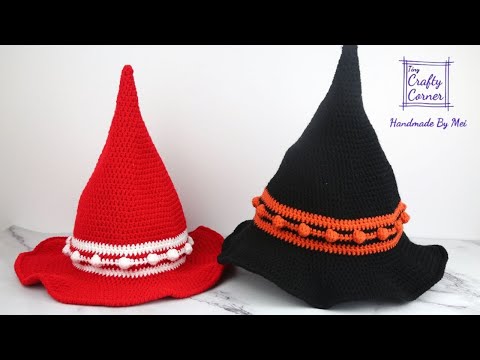 Crochet Easy Witch Hat Tutorial For Beginners