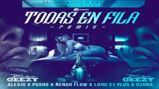 Ozuna - Todas En Fila (Remix) Ft Bad Bunny, Nengo Flow, Luigi 21 Plus, De La Ghetto, Alexio, Pusho